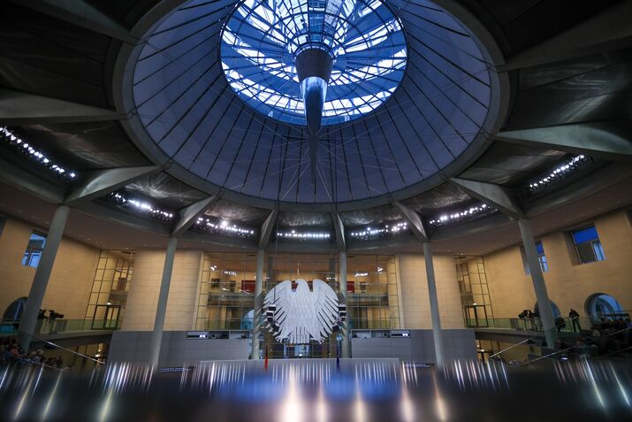 The Bundestag in Berlin.