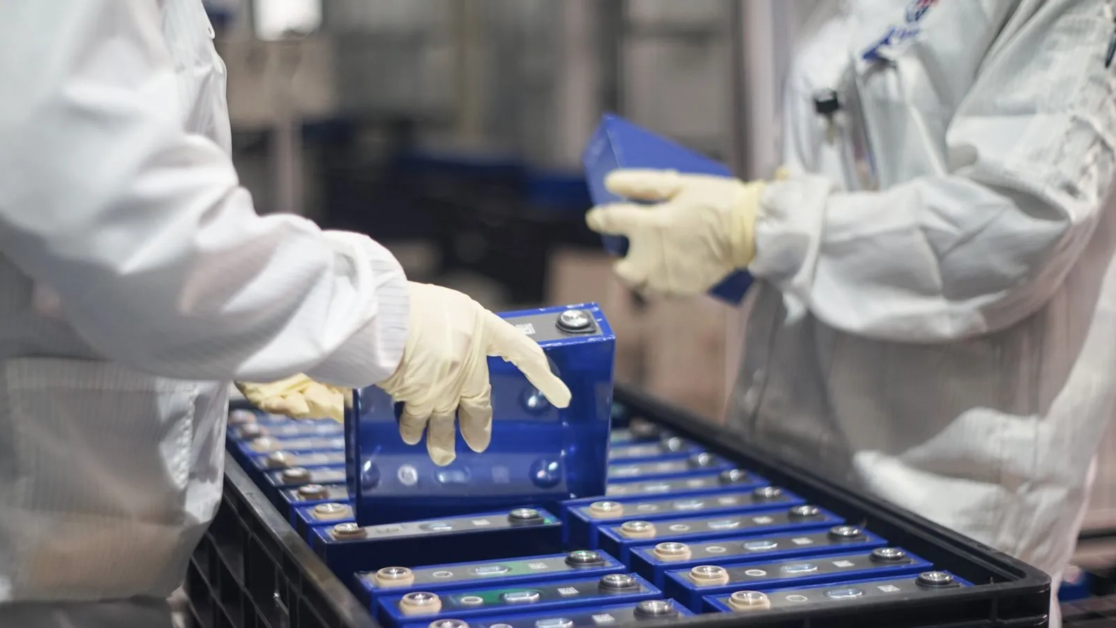 A&nbsp;Ganfeng battery production factory.