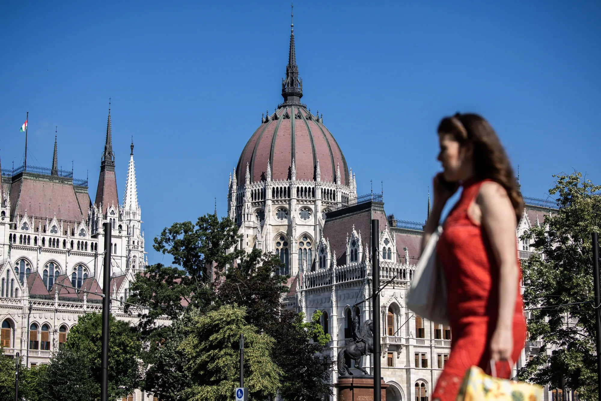 The Hungarian parliament building in Budapest.