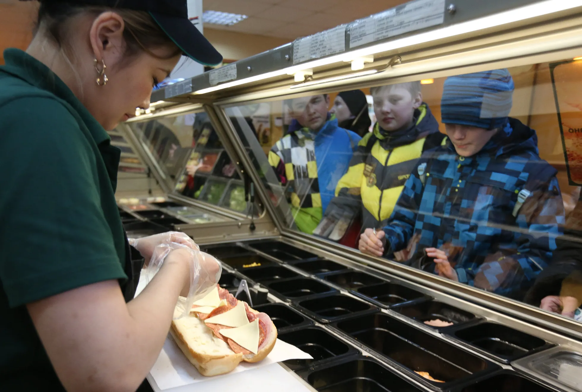 A Subway restaurant in Moscow.&nbsp;