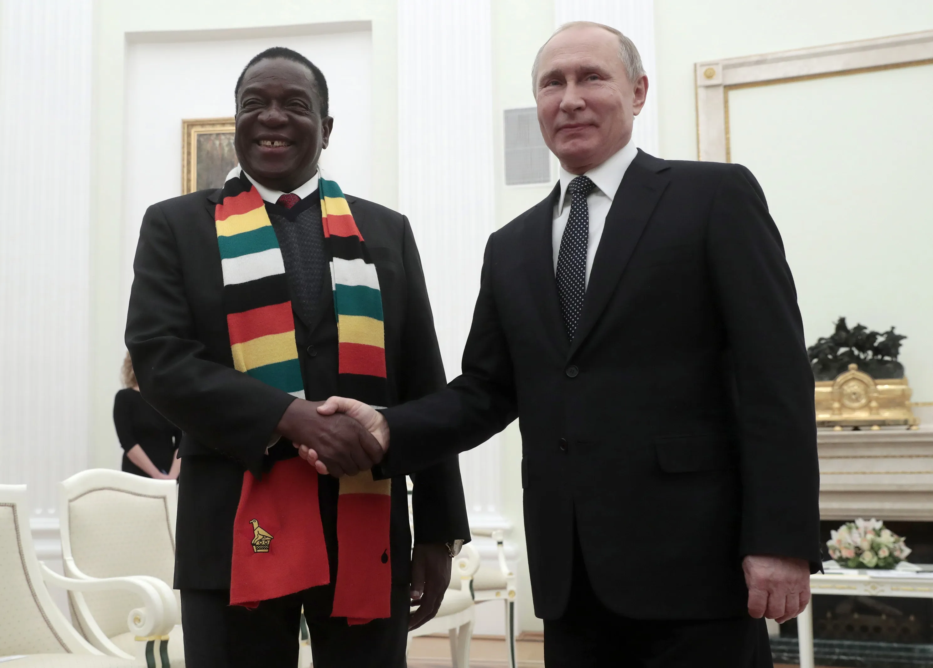 Emmerson Mnangagwa meets Vladimiri Putin in Jan.