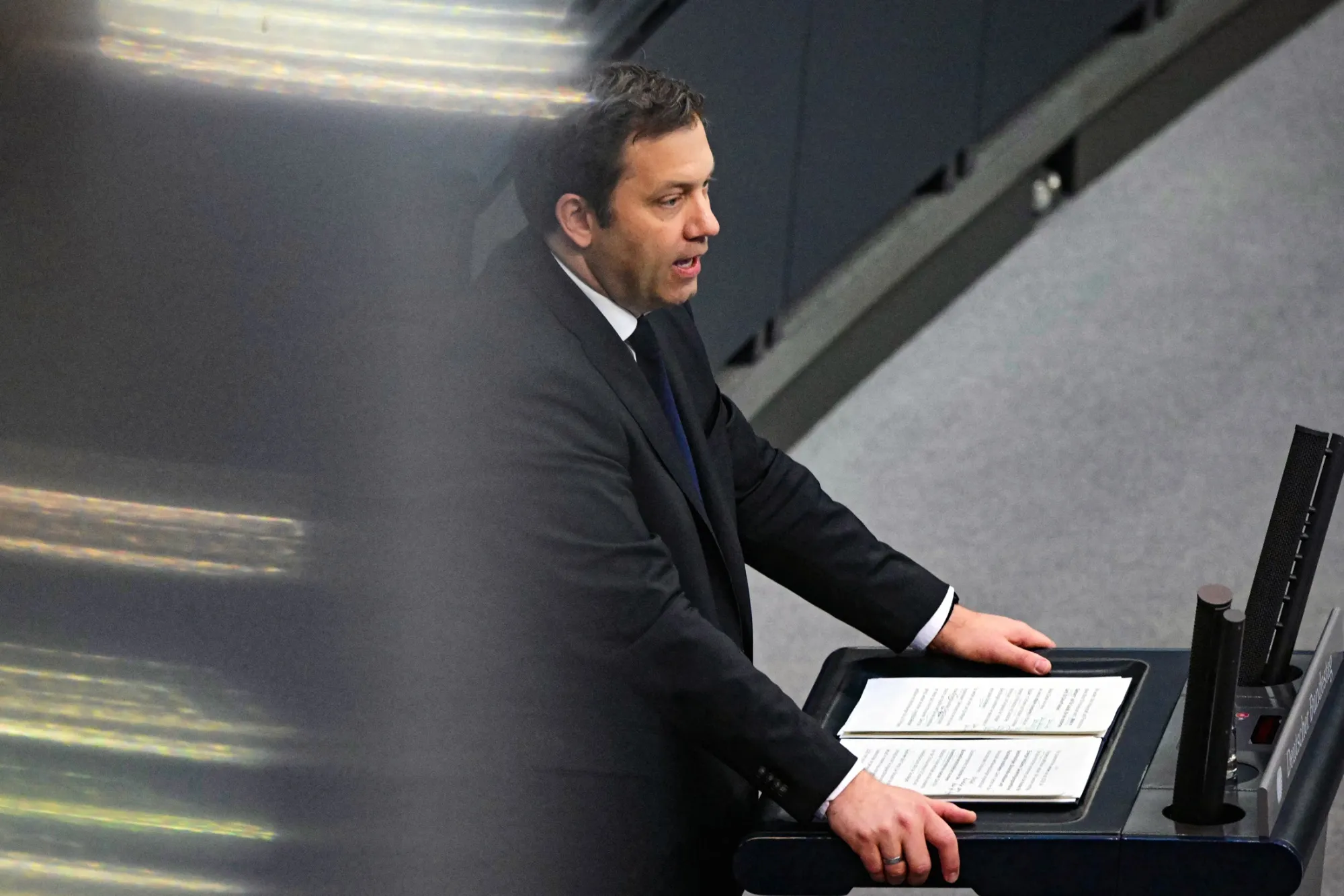Lars Klingbeil during a session at the Bundestag in Berlin, on May 15.