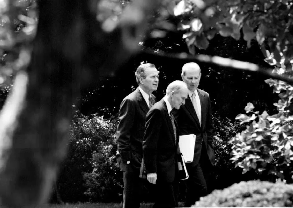 Reigning realists: George H.W. Bush, Brent Scowcroft and James Baker.