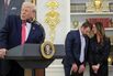 President Trump Attends Swearing In Ceremony For New DHS Secretary Mullin
