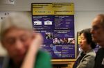 Information about the Affordable Care Act is displayed during a healthcare enrollment fair at the office of SEIU-United Healthcare Workers West on March 18, 2014 in San Francisco.
