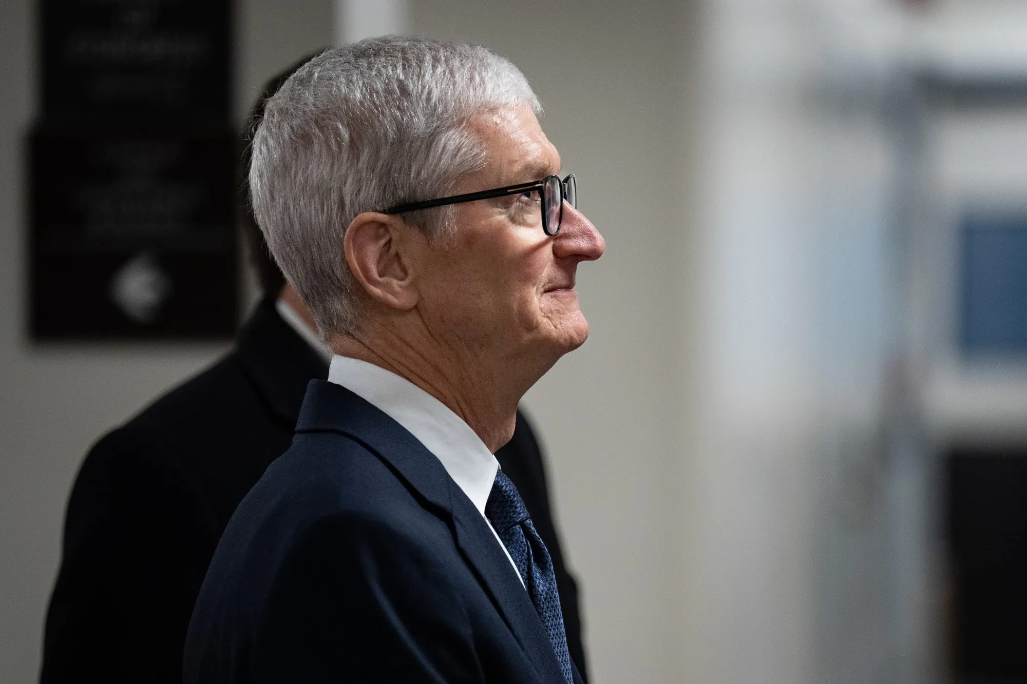 Tim Cook, chief executive officer of Apple, in Washington.