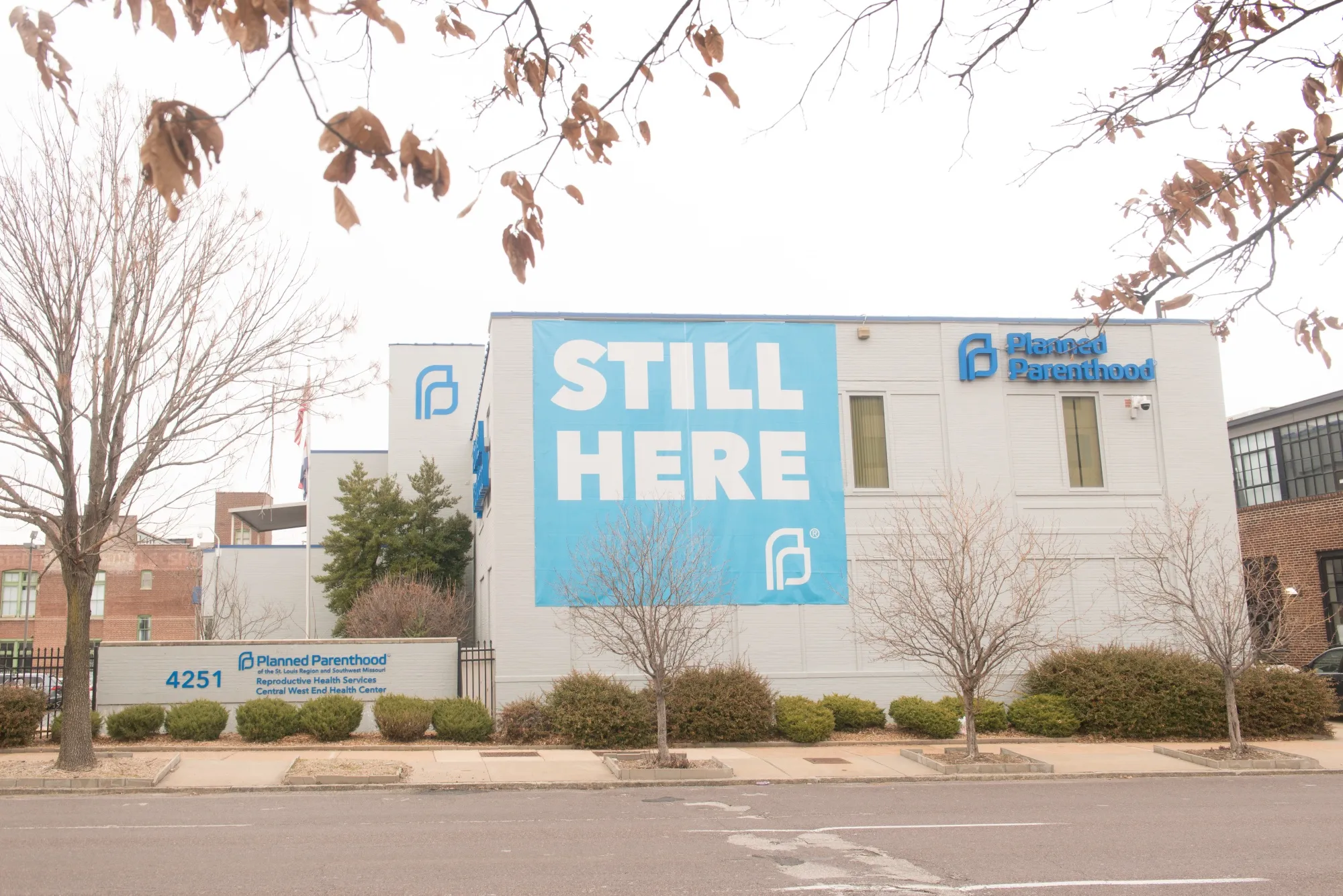 The outside of the Planned Parenthood Reproductive Health Services Center in St. Louis. The clinic is the last location in the state of Missouri performing abortions.&nbsp;