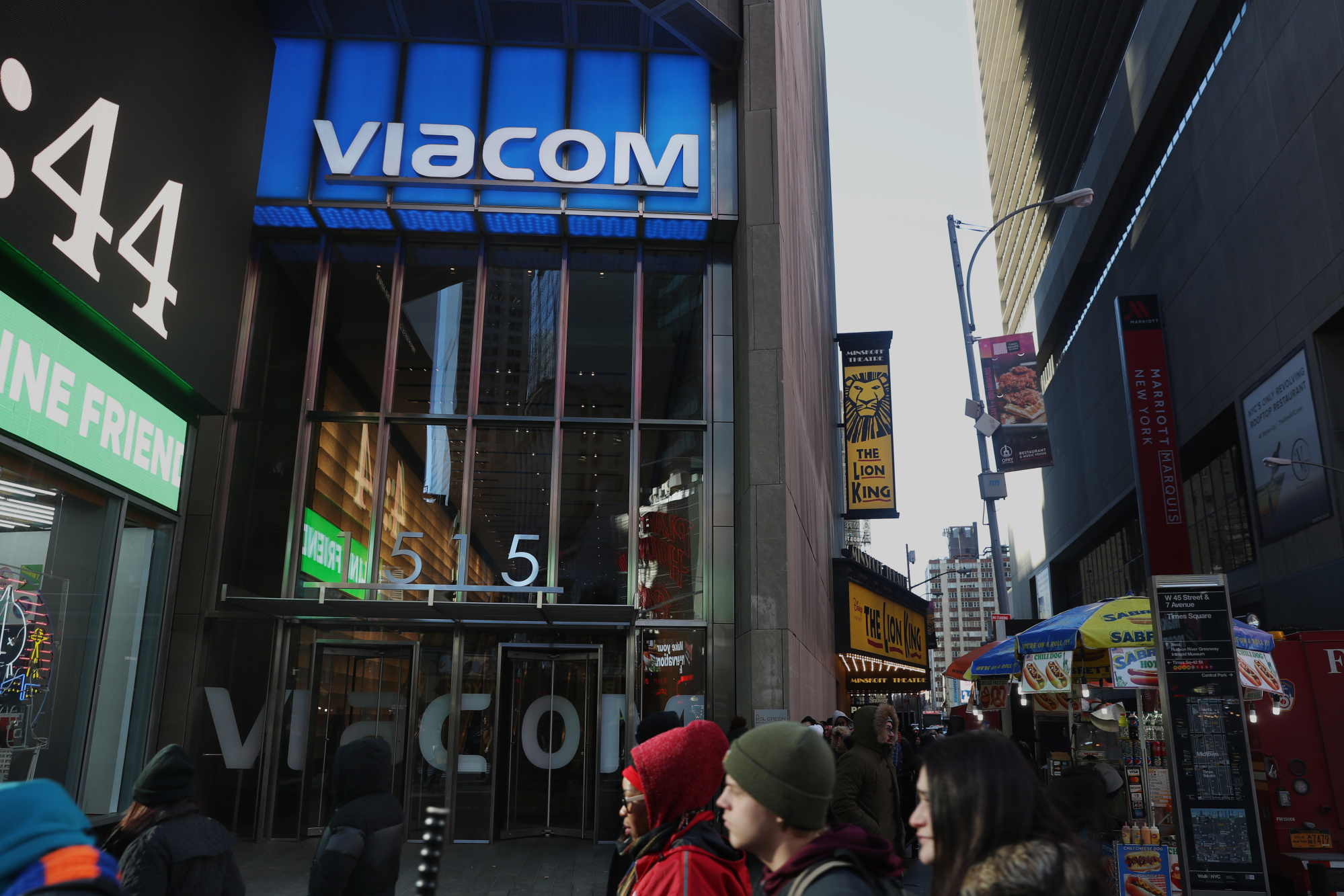 Viacom Inc. headquarters in New York, U.S., on&nbsp;Jan. 25.