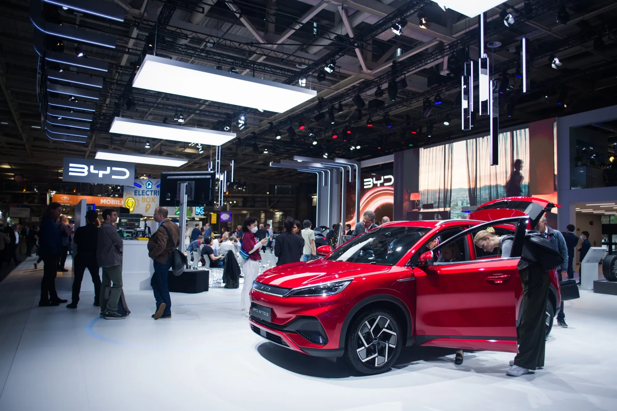 A BYD Co. Atto 3 at the Paris Motor Show.