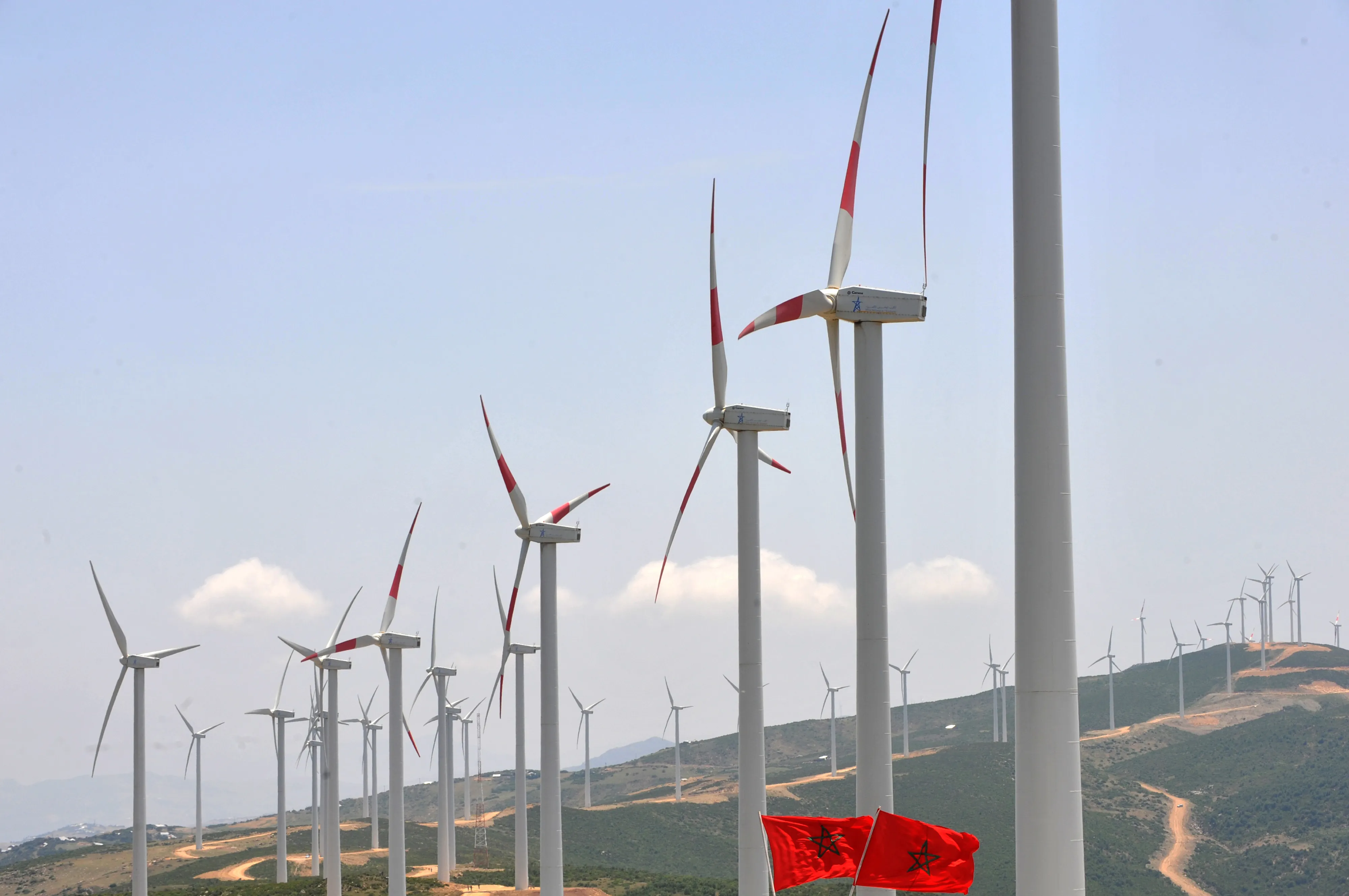 A wind farm in Morocco.
