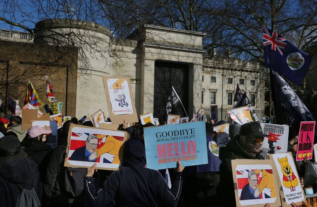 China’s plans to build a new and expanded embassy on the site of the old Royal Mint building, near the Tower of London, has led to protests and delays in approval.
