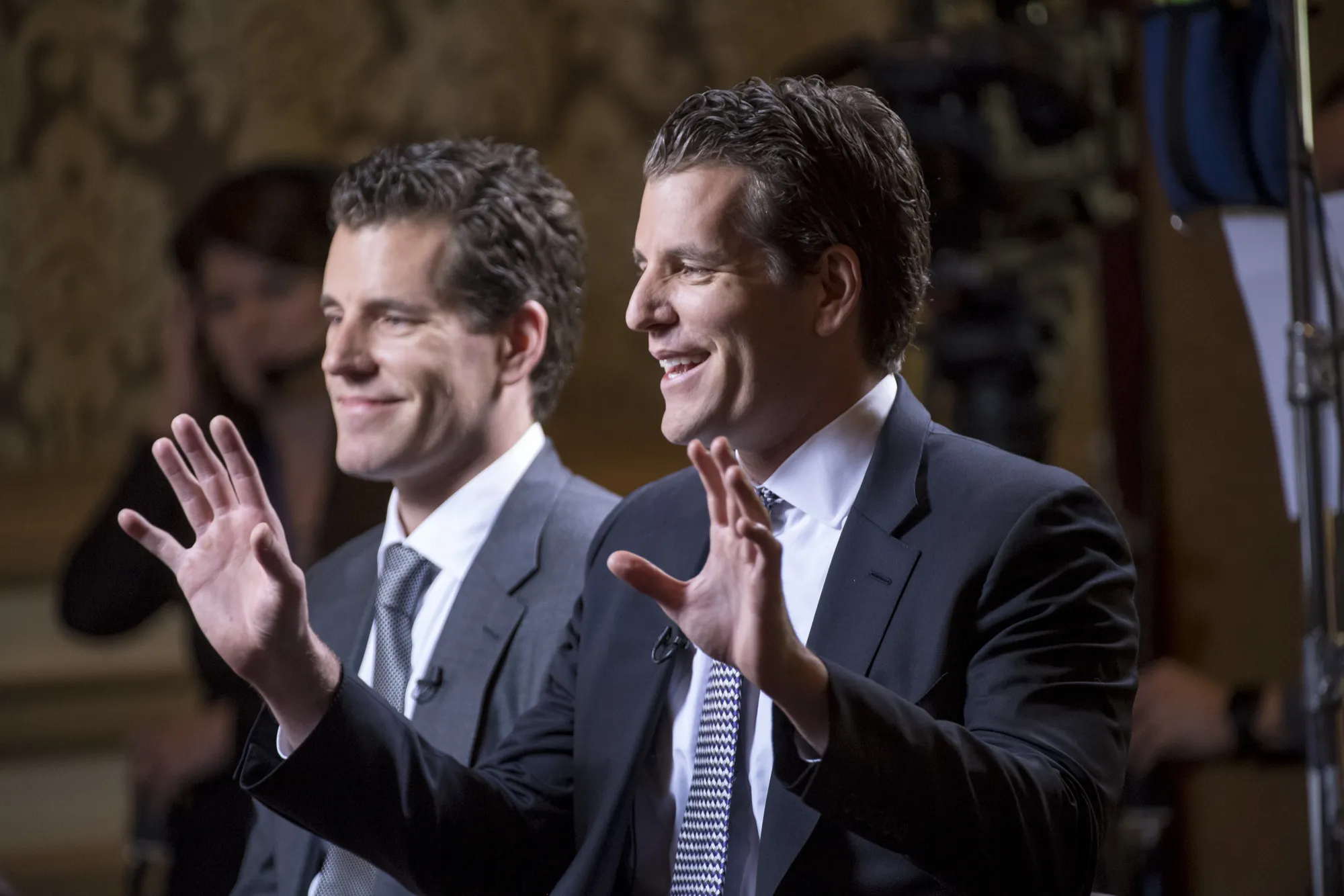 Tyler and Cameron Winklevoss.