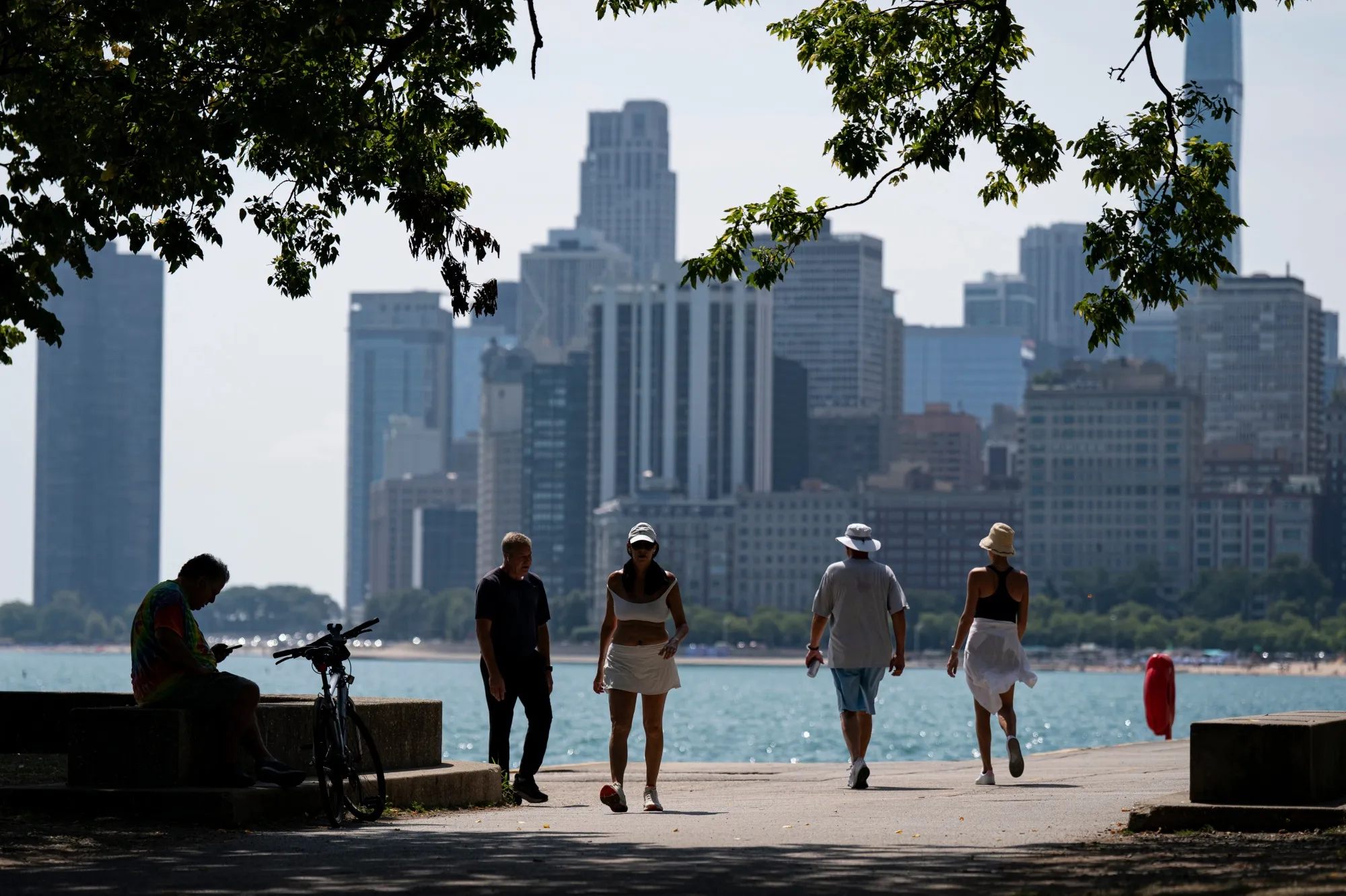 Pedestrians&nbsp;in Chicago.