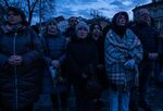 A candlelight vigil for Ukrainians who were killed in the towns of Bucha and Irpin, at the Taras Shevchenko monument in Lviv, Ukraine, on Tuesday, April 5, 2022. The world has reacted with horror and outrage at the large numbers of civilian casualties in towns surrounding Kyiv that were among the first targets of invading Russian forces.