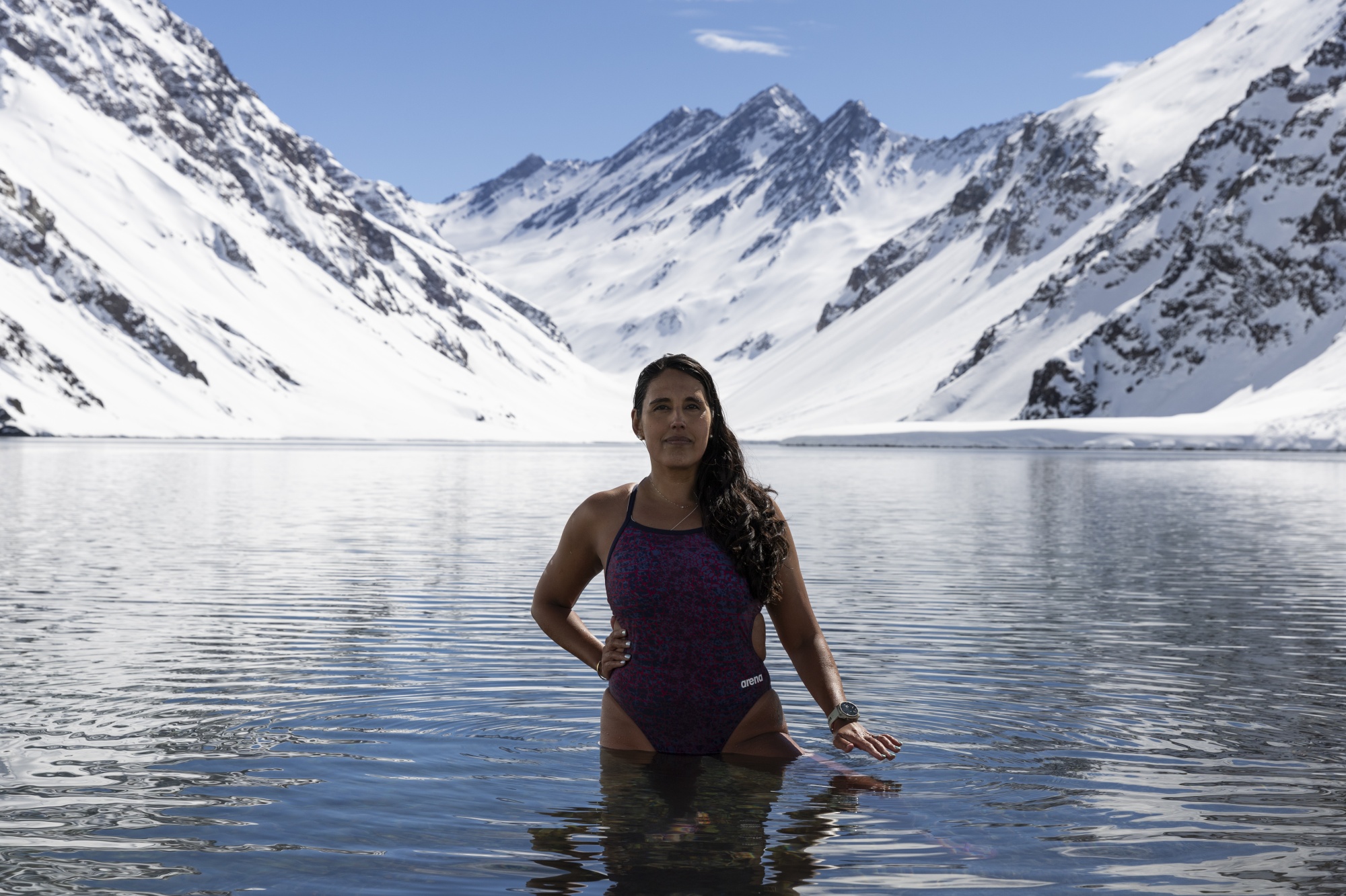 Chilean extreme swimmer Bárbara Hernández.
