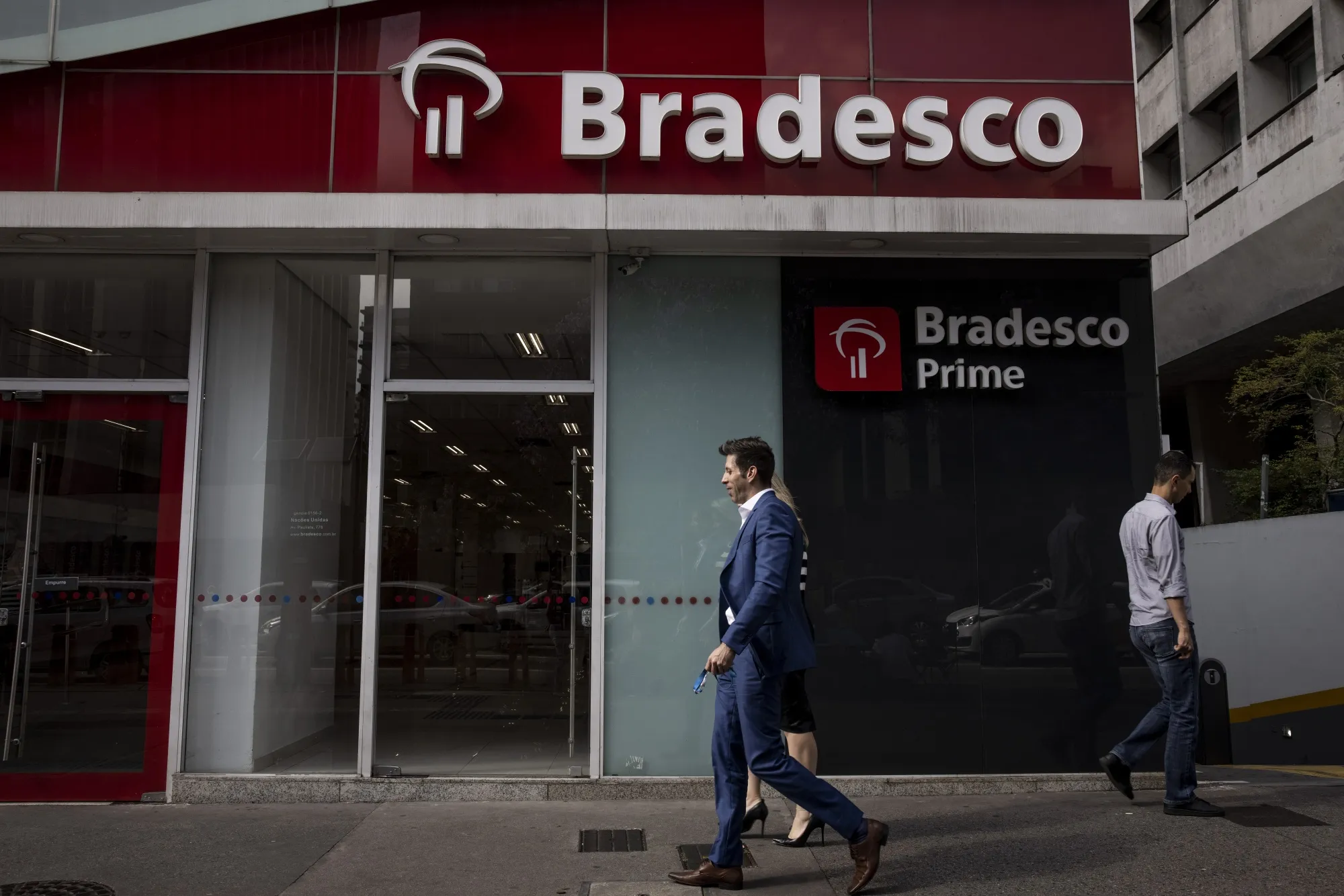 Agência do Bradesco em São Paulo, em 2023