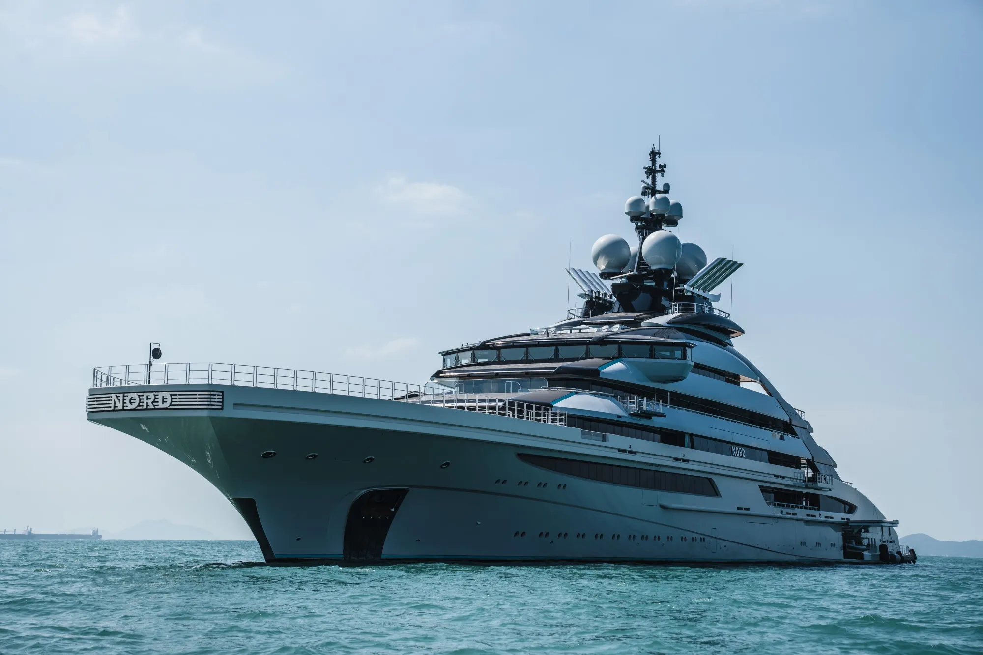 The Nord superyacht in Hong Kong in 2022.