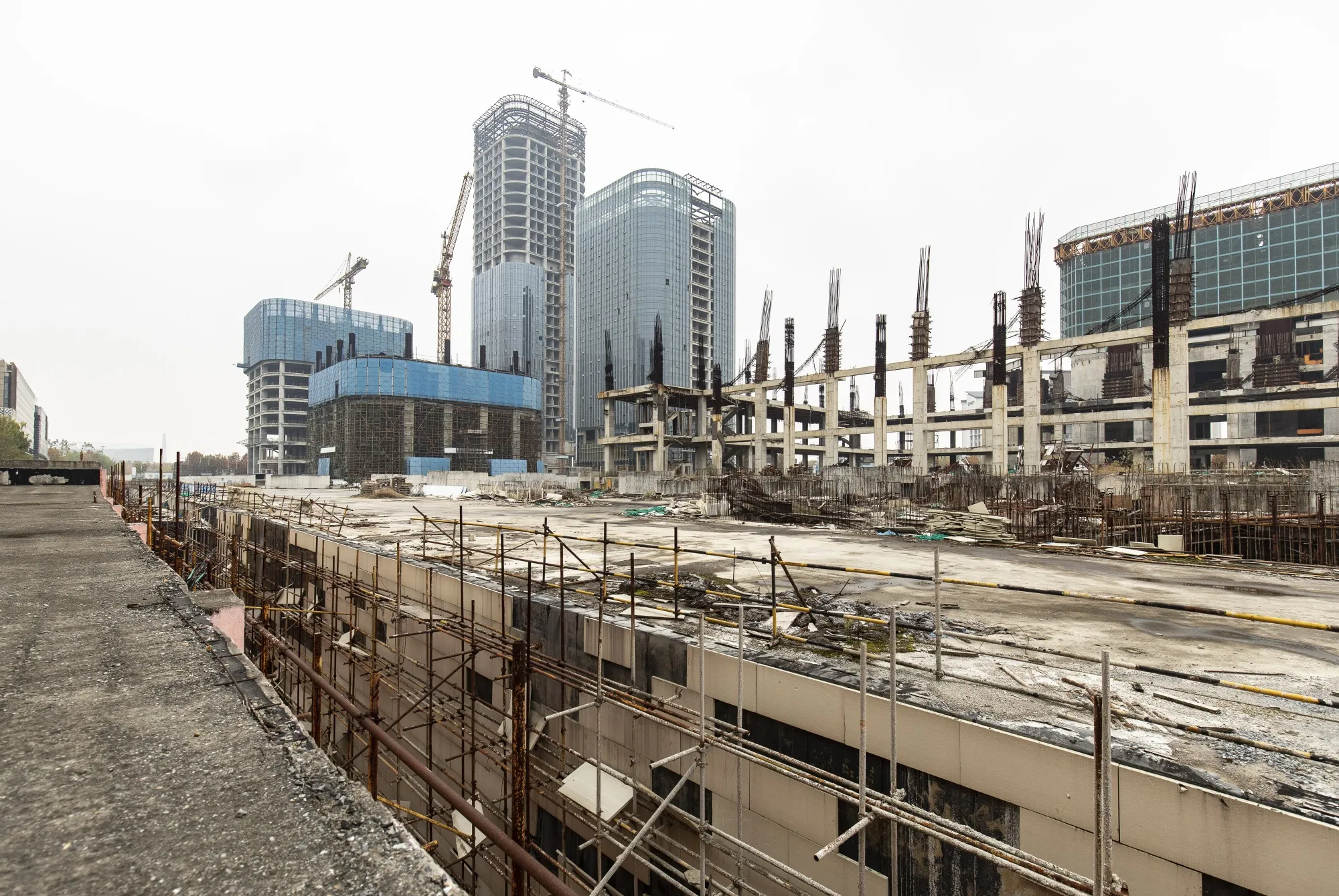 The Evergrande Center&nbsp;under construction in Hefei, China.
