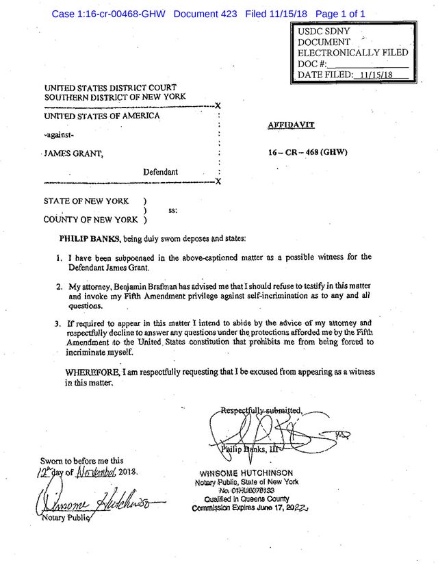 Scan of affidavit