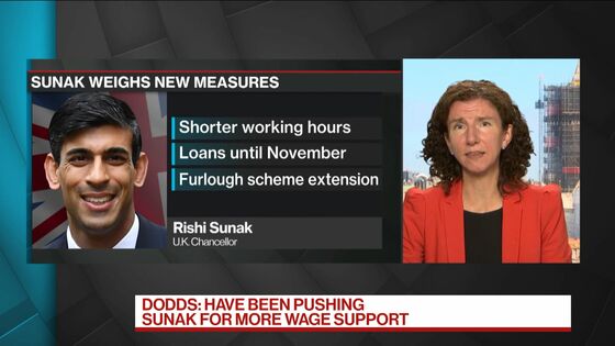 Virus Forces Sunak to Spend More on Saving U.K. Jobs, Firms