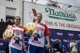 Joey ‘Jaws’ Chestnut Eats 62 Hot Dogs to Win; Miki Sudo Defends Women’s Title