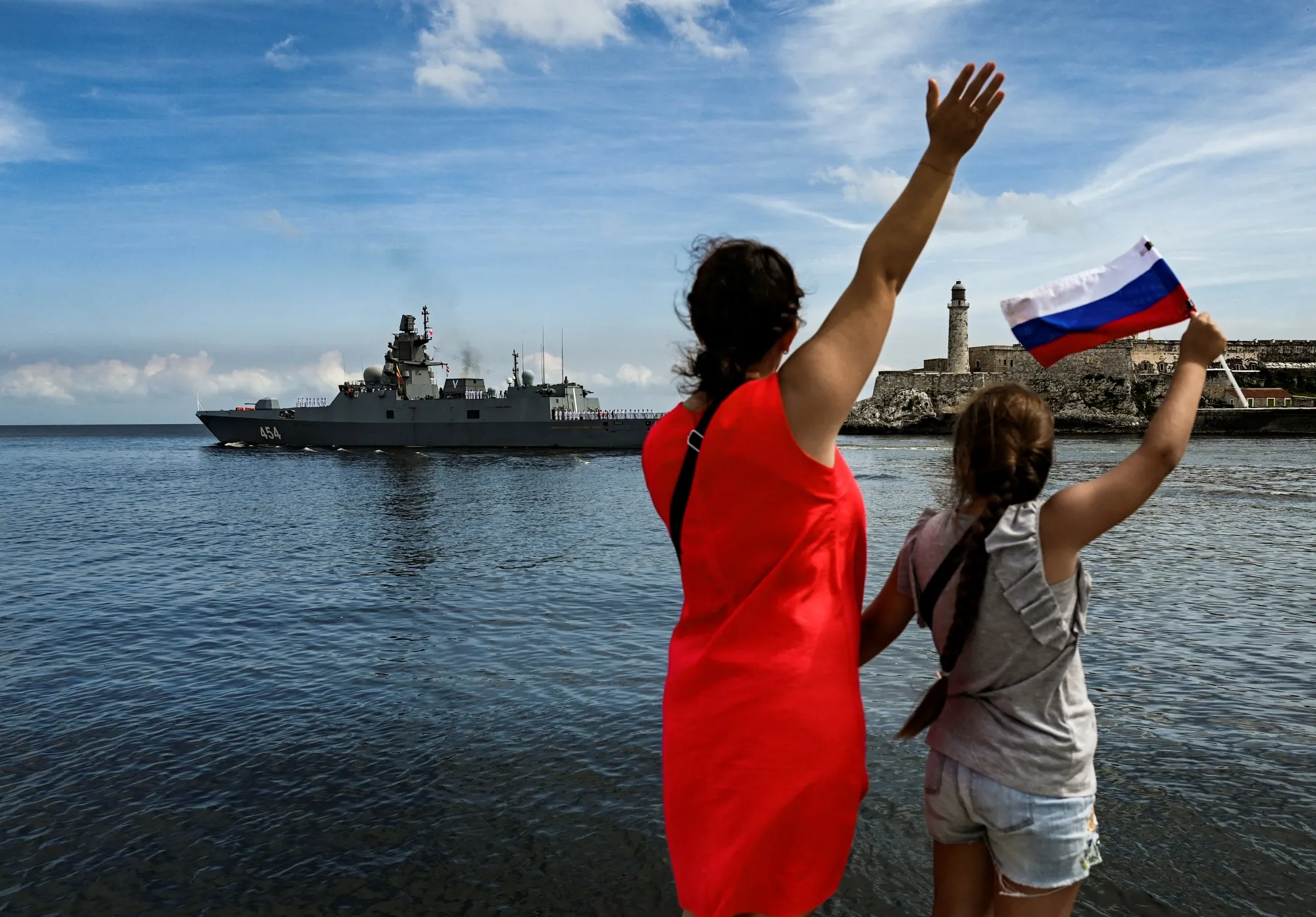 The Russian frigate Admiral Gorshkov leaves Havana on June 17.
