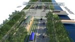 A rendering of Sweetwater, Florida's Eighth Street, reimagined as a tree-lined boulevard. 