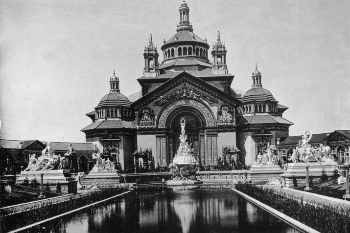 USA New York Buffalo: Pan-American Exposition View of the Expo's Hall of Horticulture - 01.05.-02.11.1901 - Vintage property of ullstein bild