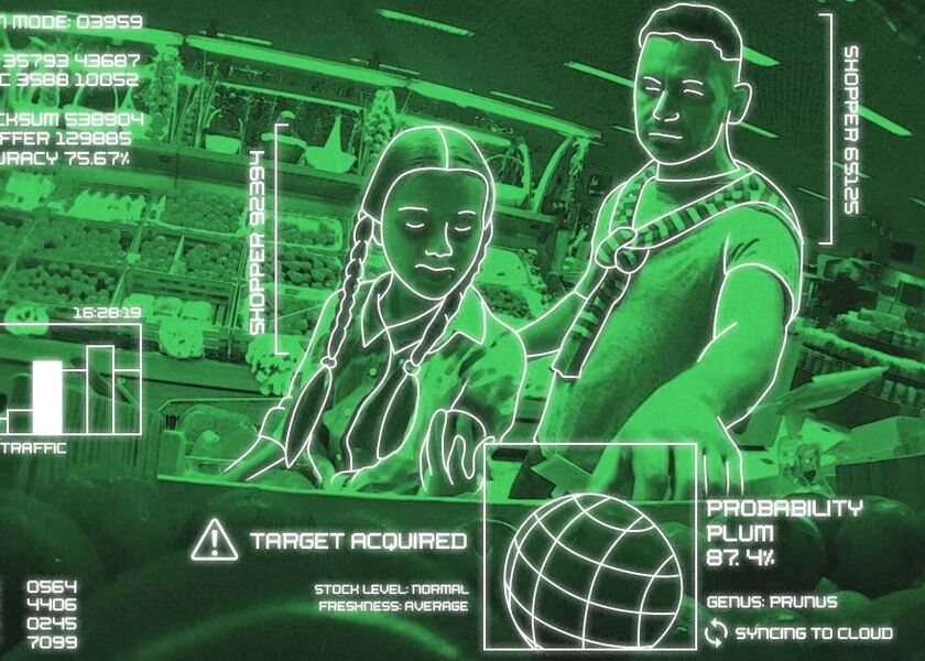 relates to Robots in Aisle Two: Supermarket Survival Means Matching Amazon