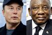Elon Musk, Cyril Ramaphosa, and Donald Trump.