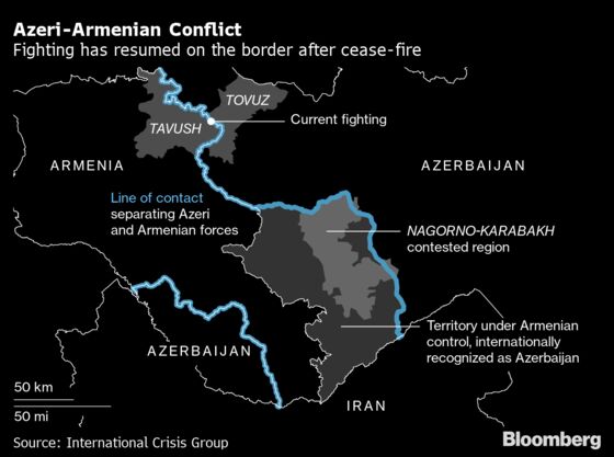 Erdogan Offers to Aid Azerbaijan After Skirmishes With Armenia
