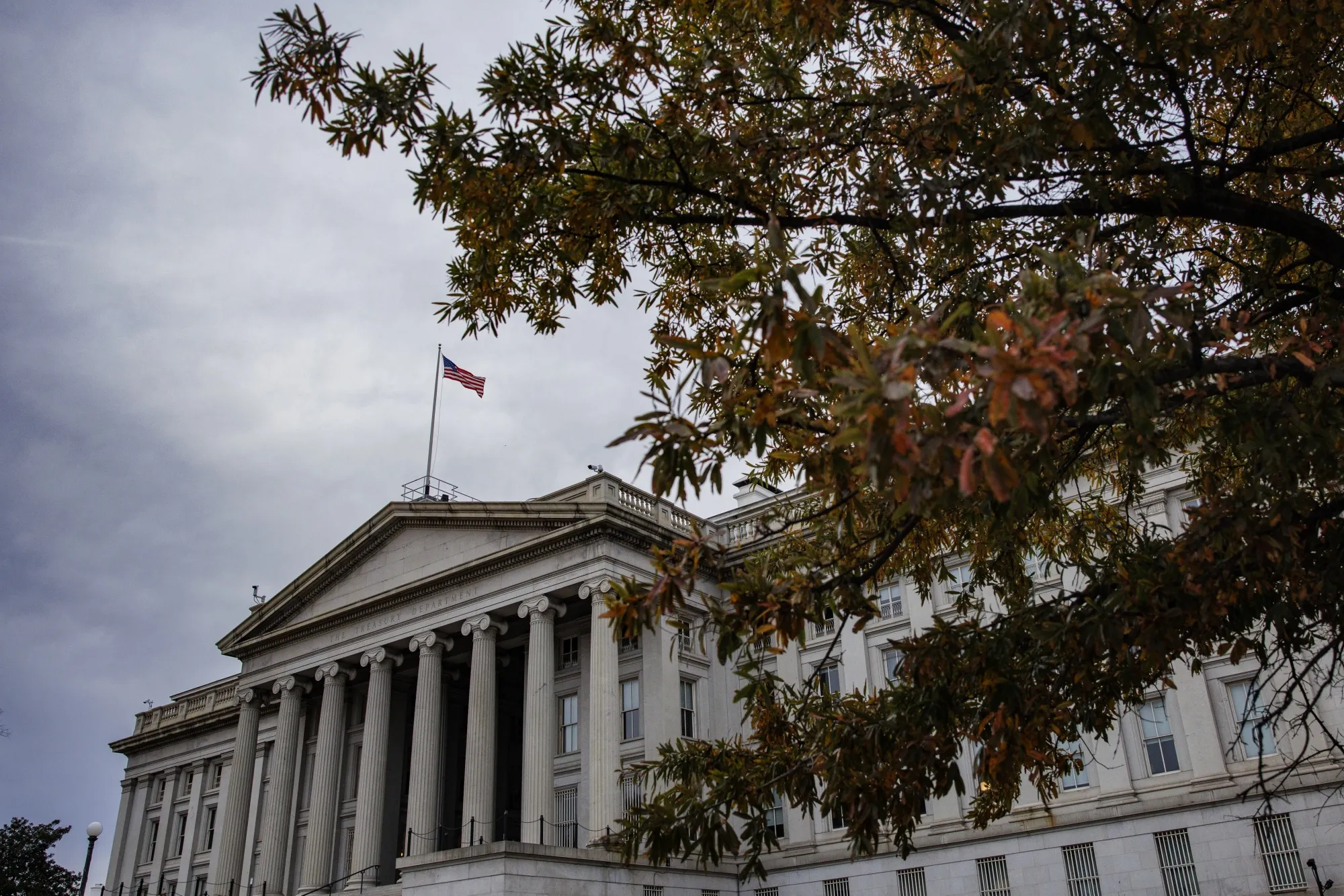 The US&nbsp;Treasury building in Washington.