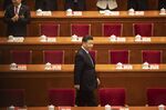 Xi Jinping attends the closing of the Second Session of the 13th National People's Congress at the Great Hall of the People in Beijing in 2019.