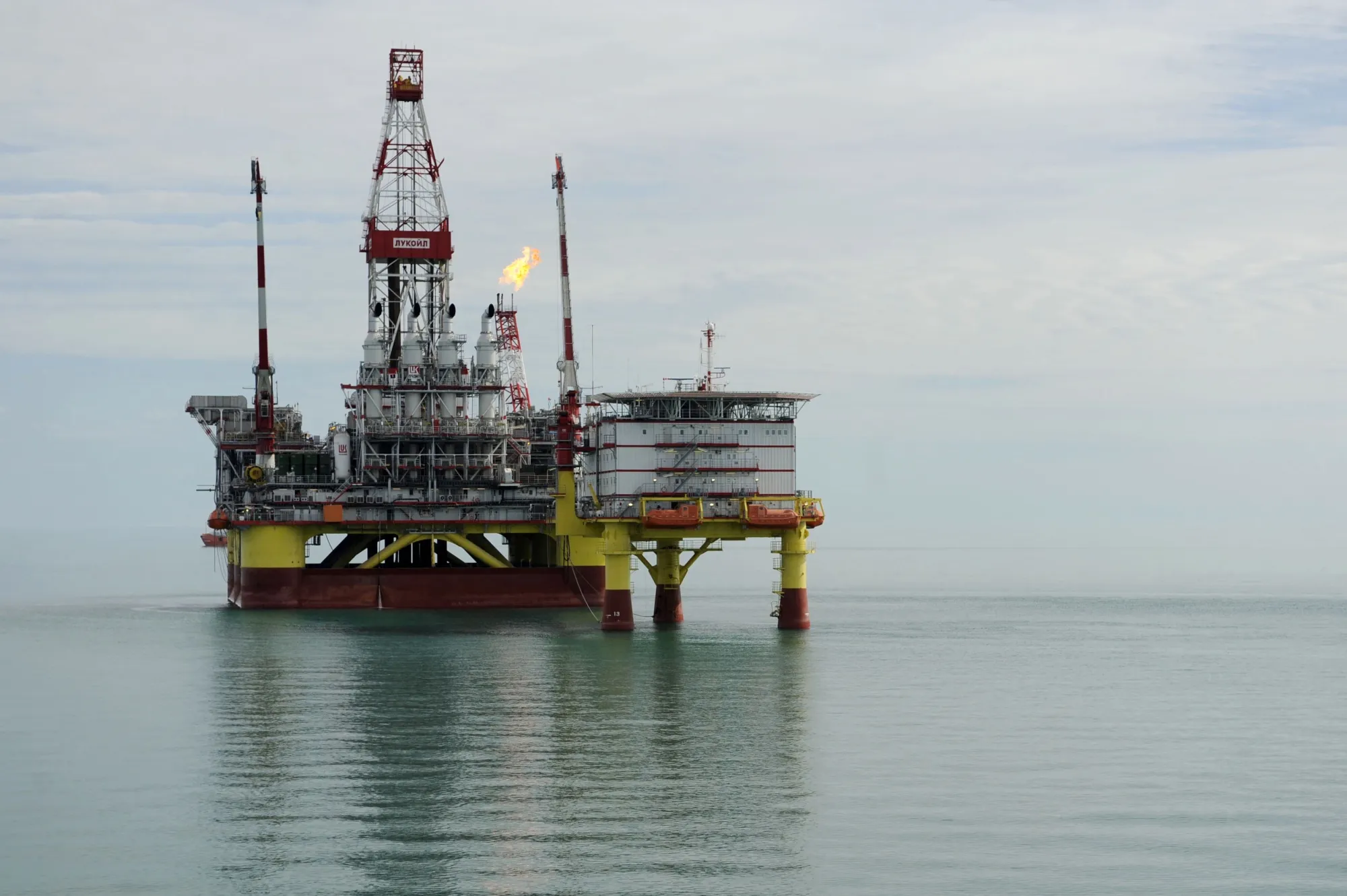 Ukraine Says It Hit Russia’s Lukoil Drilling Rigs in Caspian Sea ...