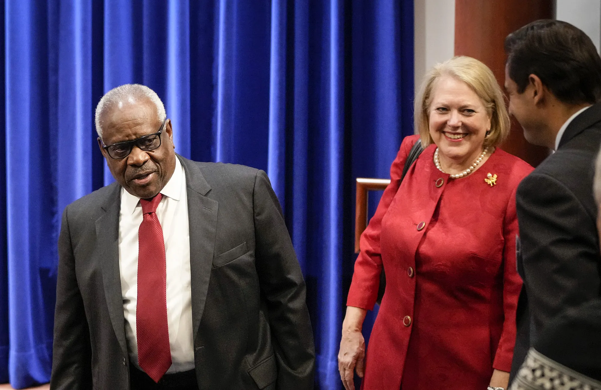 Clarence and Ginni Thomas in Washington, D.C. in Oct. 2021.