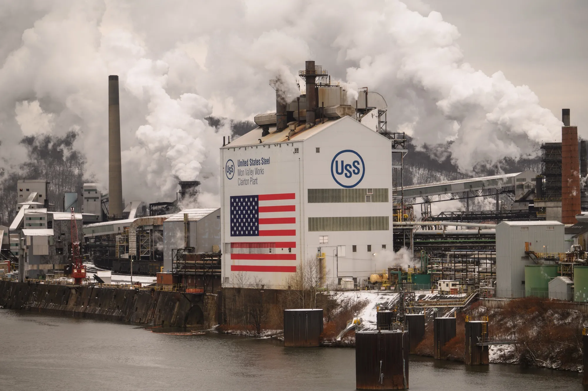The United States Steel Clairton Coke Works in Clairton, Pennsylvania, US.