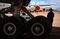 Tom Vincent, Managing Director of Asia Pacific Aircraft Storage (APAS), looks at planes with their engines and windows covered sit at a storage facility at Alice Springs Airport