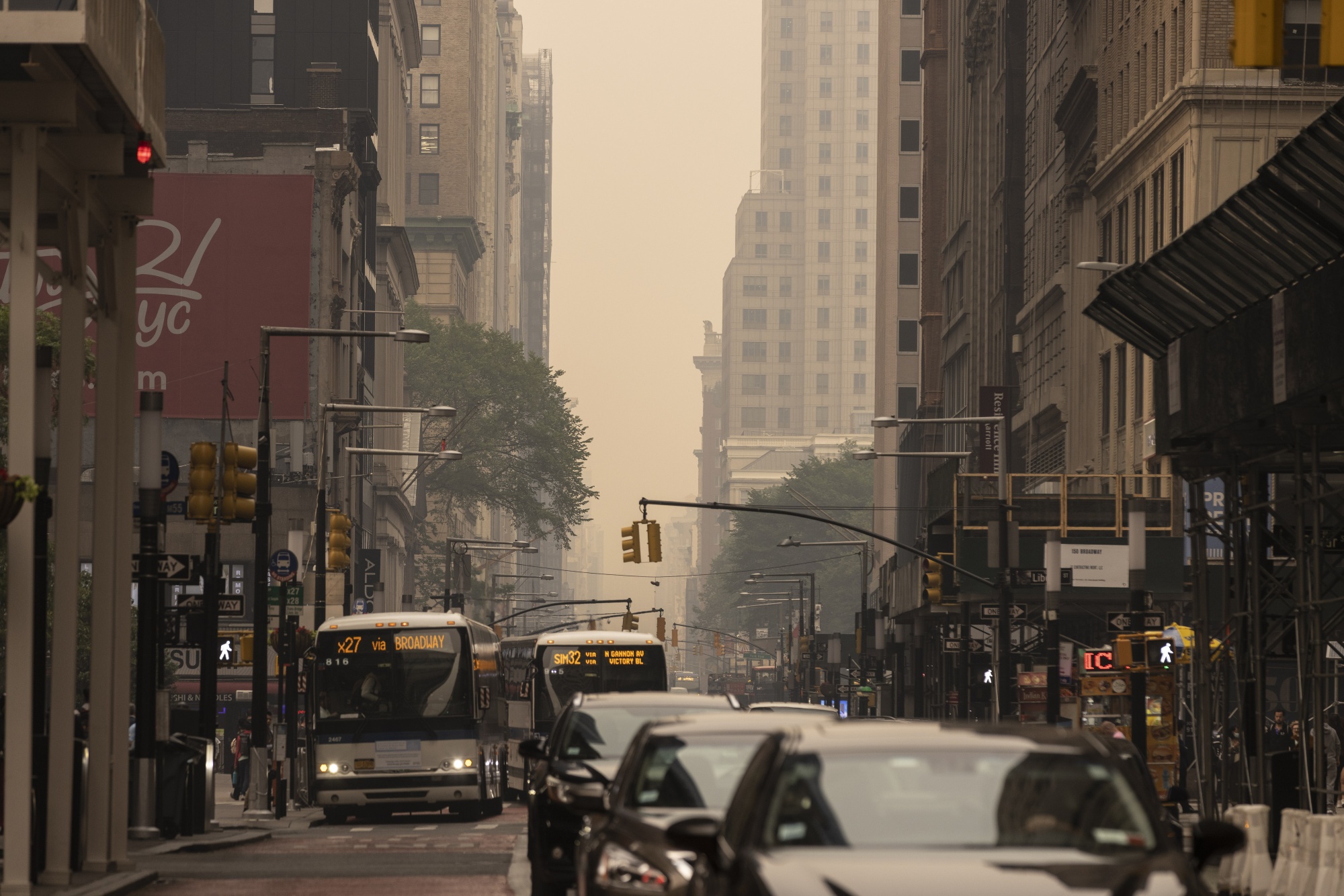 Traffic&nbsp;in New York city, on June 7.