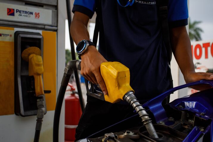 A gas station in Malaysia.