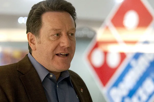 Domino’s Pizza CEO Doyle at the Domino's headquarters in Ann Arbor, Mich.