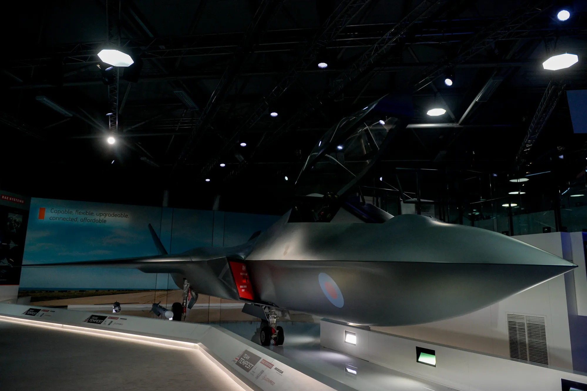 A model of the ’Tempest’ fighter jet