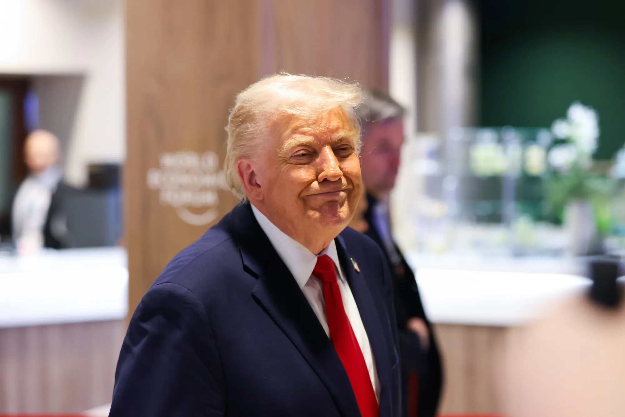 US President Donald Trump in Davos, Switzerland