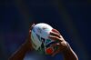 Samoa's prop Logovii Mulipola attends the captain's run training session at the Fukuoka Hakatanomori Stadium in Fukuoka on October 11, 2019.