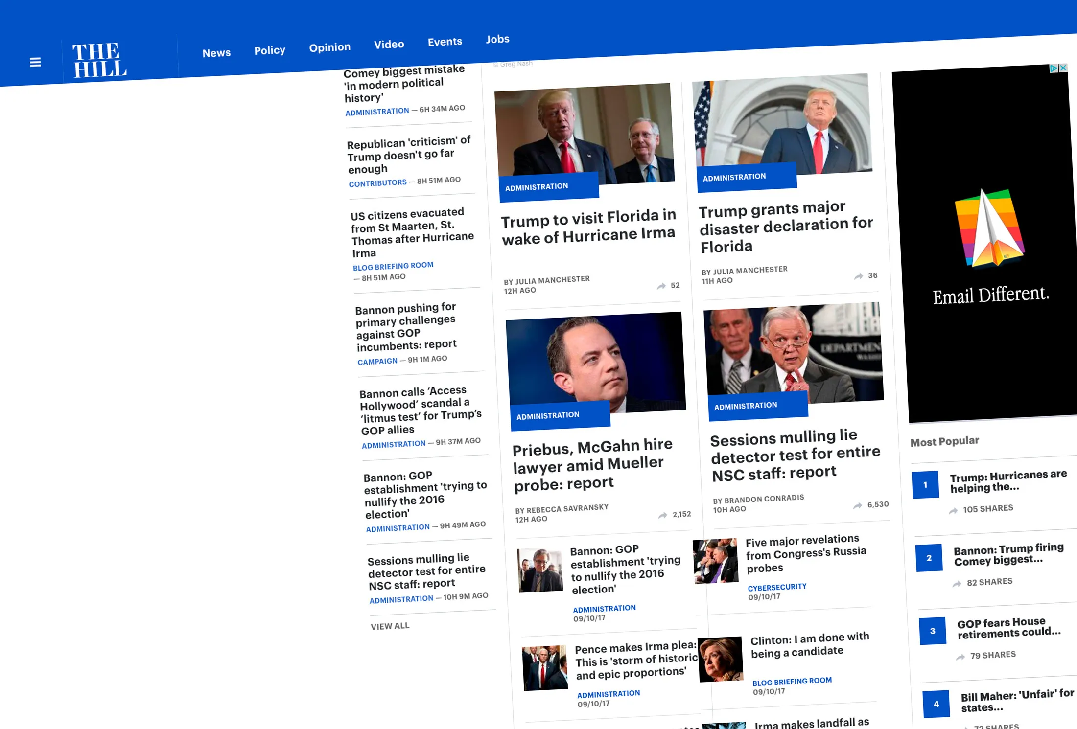 The Hill website.
