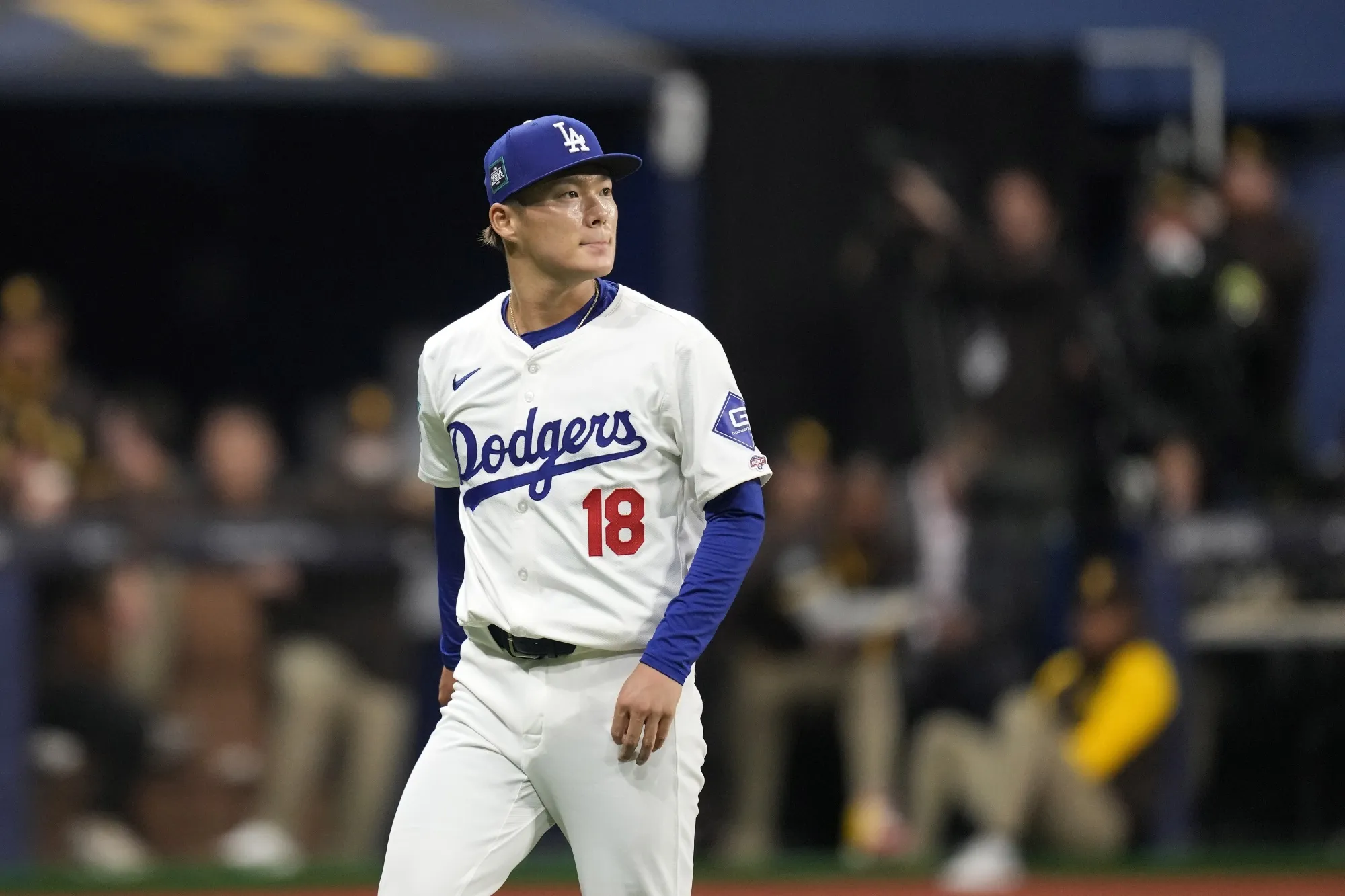 Yoshinobu Yamamoto lasts 1 inning in Dodgers debut, gives up 5 runs to  Padres - Bloomberg
