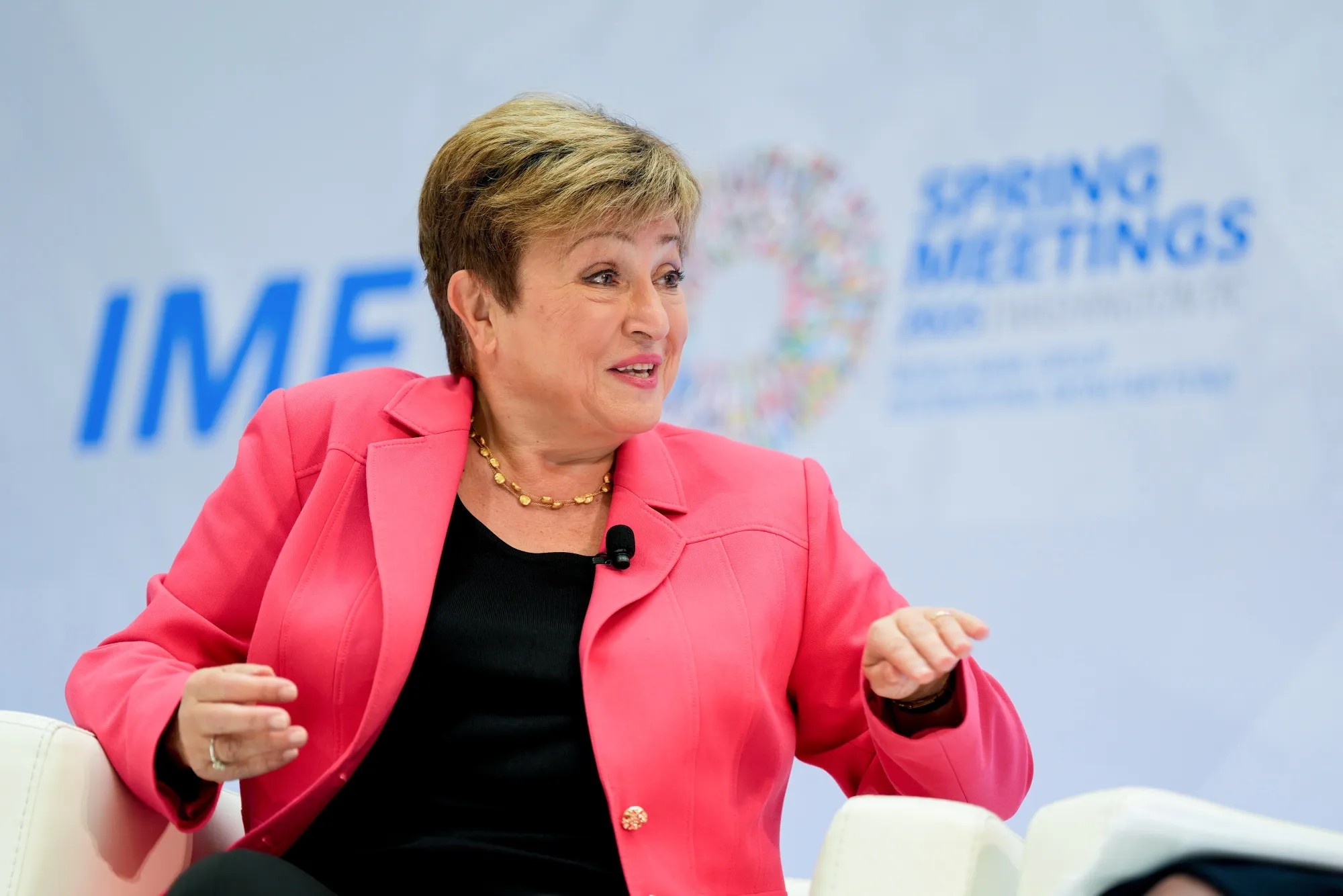IMF Managing Director Kristalina Georgieva on April 17.&nbsp;&nbsp;