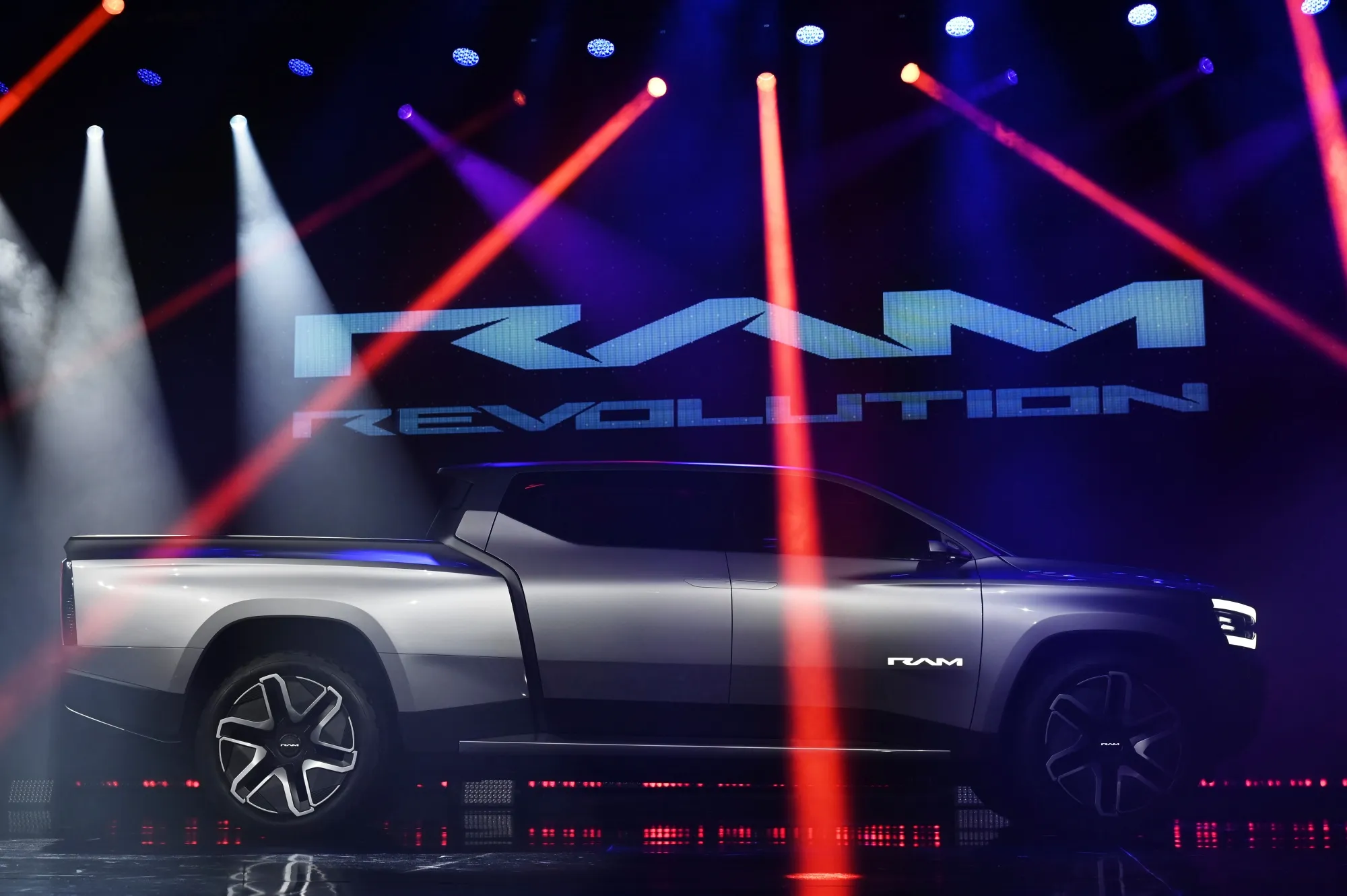 The Ram 1500 Revolution electric pickup has an estimated curb weigh of 7,500 pounds.&nbsp;