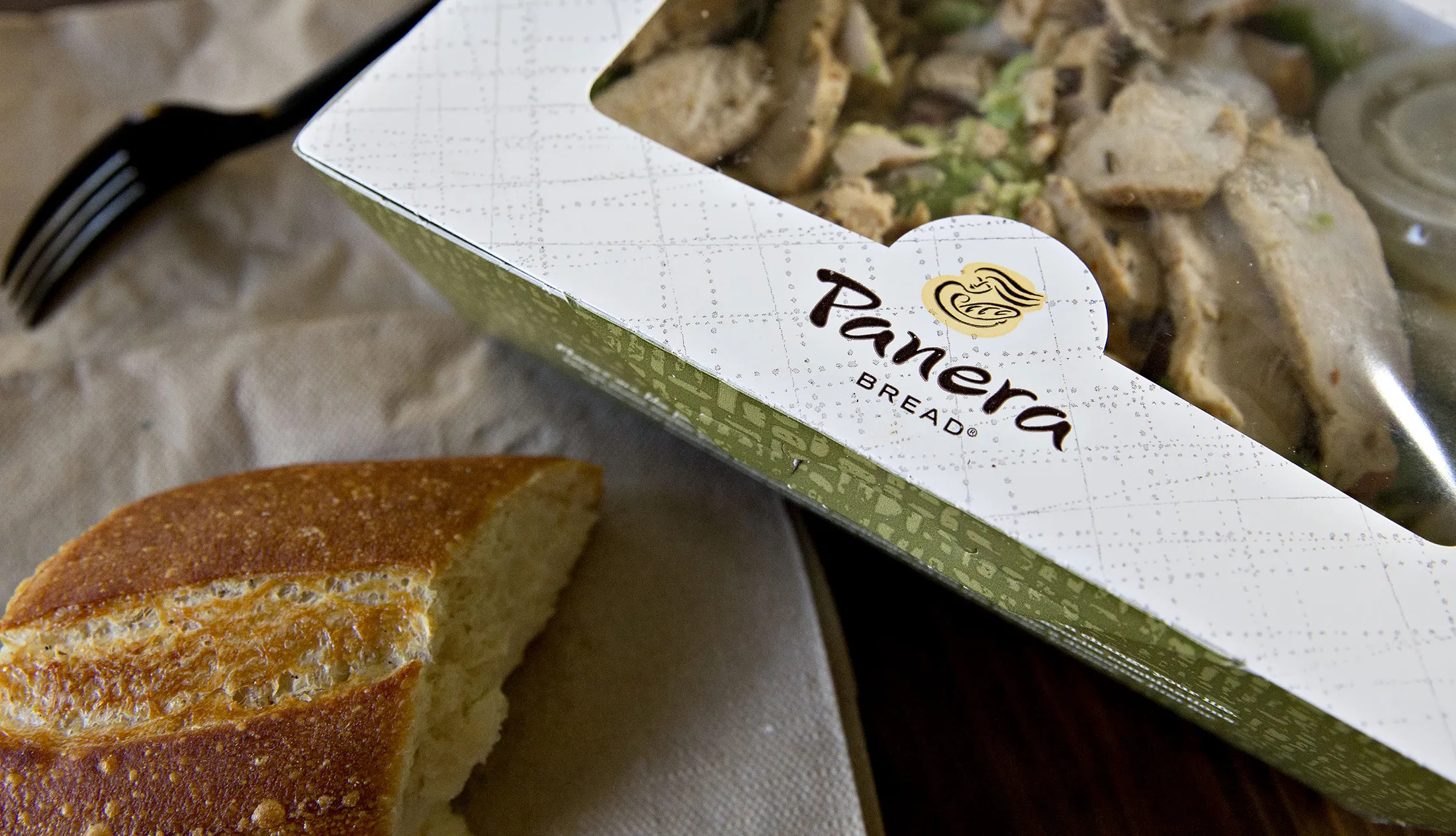A Panera Bread Co. salad is arranged for a photograph in Tiskilwa, Illinois.
