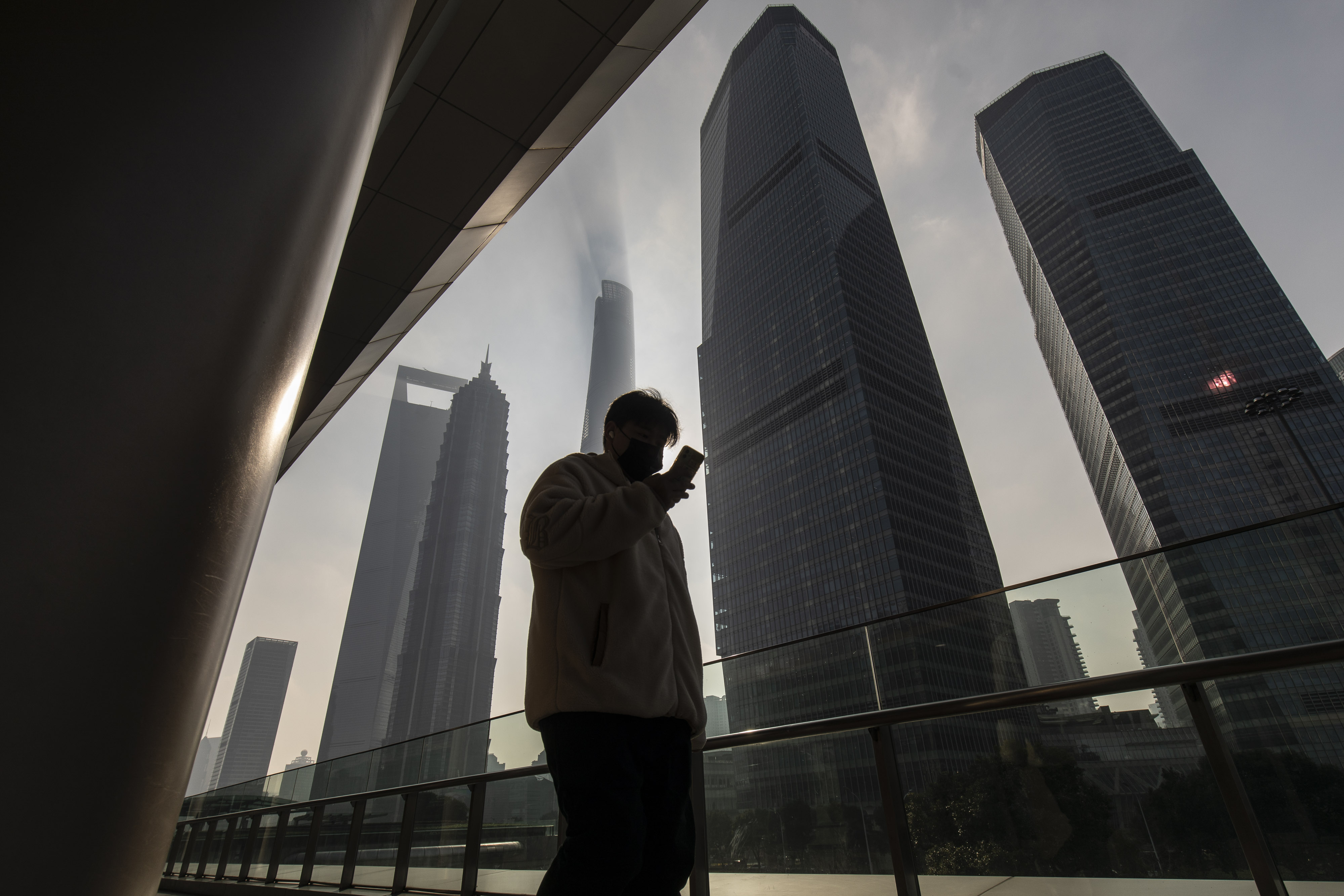 General Views of Shanghai As China's $708 Billion Race for Cash Adds Pressure on PBOC to Ease