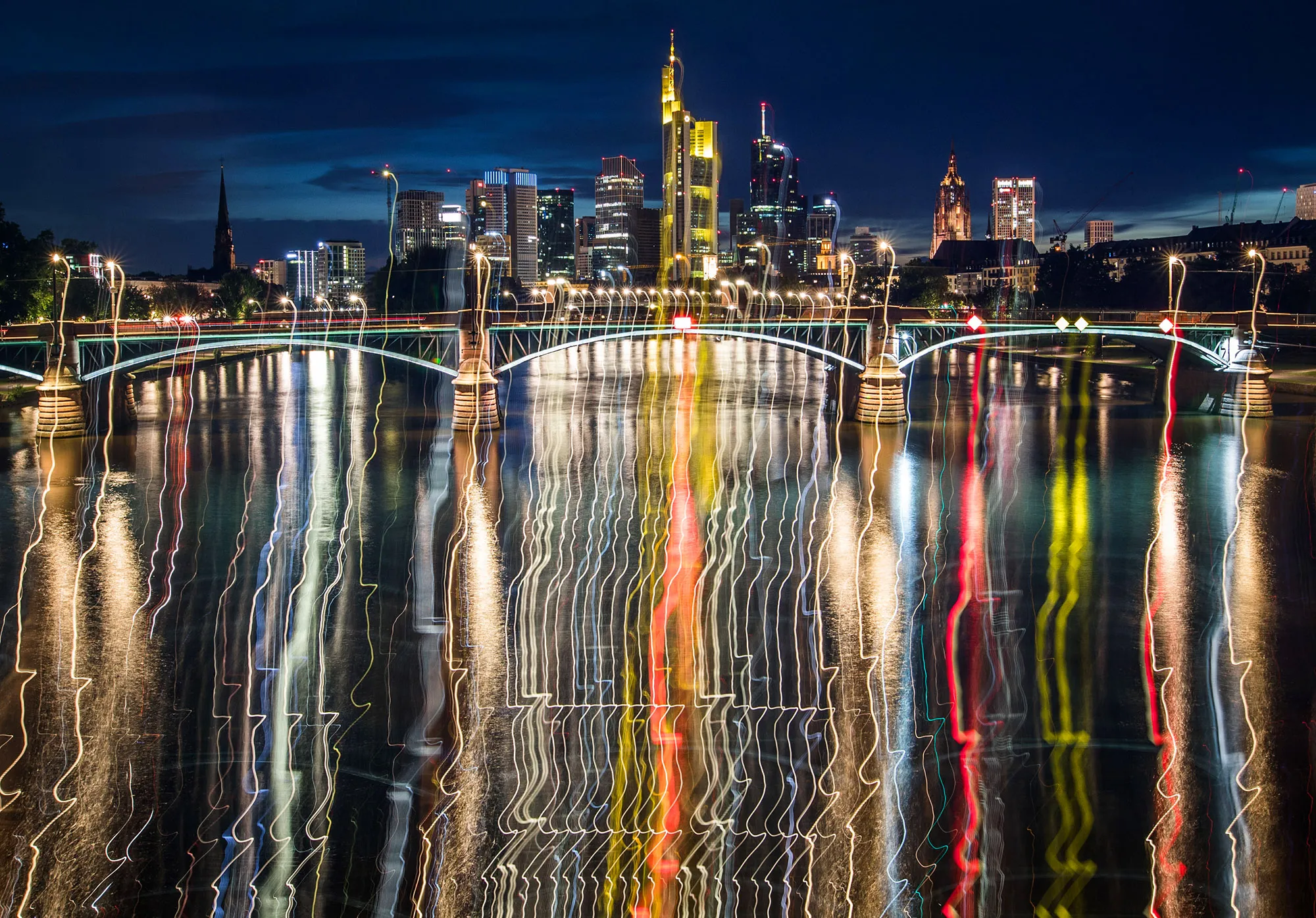 Frankfurt night lights